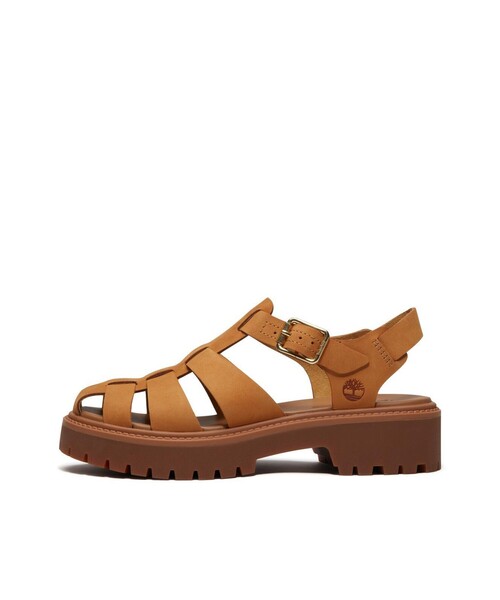 Timberland(ティンバーランド)の「【Timberland / ティンバーランド】STONE STREET FISHERMAN SANDAL/ ストーンストリートフィッシャーマンサンダル(サンダル・レディース・ブラック/キャメル・24.5/23.5/22.5)」の3枚目の写真