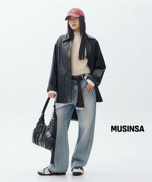 MUSINSA STANDARD WOMAN（ムシンサスタンダードウーマン）の「ウィメンズリブスリムラウンドネックジャージーカーディガン[アイボリー]（カーディガン/ボレロ・レディース・その他・SMALL/MEDIUM/LARGE/X-LARGE/X-SMALL）」の6枚目の写真