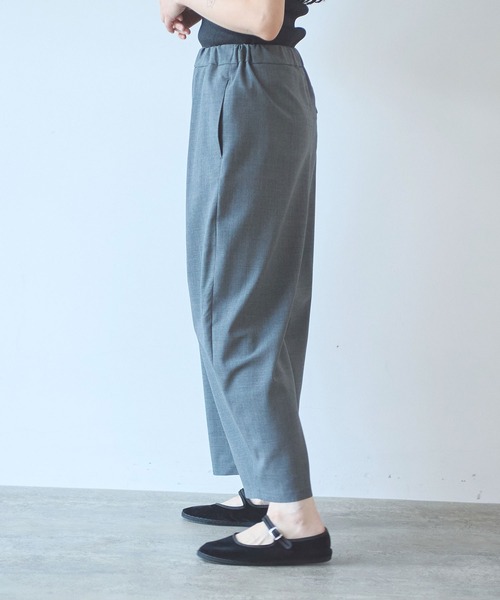 yuni(ユニ )の「△washable summer wool gum tack パンツ(スラックス・レディース・ブラック/グレー/パープル・FREE)」の10枚目の写真