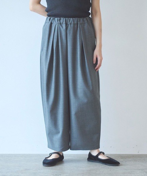 yuni(ユニ )の「△washable summer wool gum tack パンツ(スラックス・レディース・ブラック/グレー/パープル・FREE)」の8枚目の写真