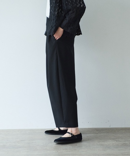 yuni(ユニ )の「△washable summer wool gum tack パンツ(スラックス・レディース・ブラック/グレー/パープル・FREE)」の21枚目の写真
