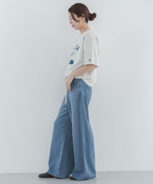 リヨセルコットンドロストワイドデニム（デニムパンツ）｜URBAN