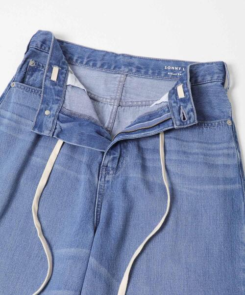URBAN RESEARCH Sonny Label（アーバンリサーチサニーレーベル）の「リヨセルコットンドロストワイドデニム（デニムパンツ・レディース・ライトインディゴブルー/インディゴブルー・36/38/34）」の14枚目の写真