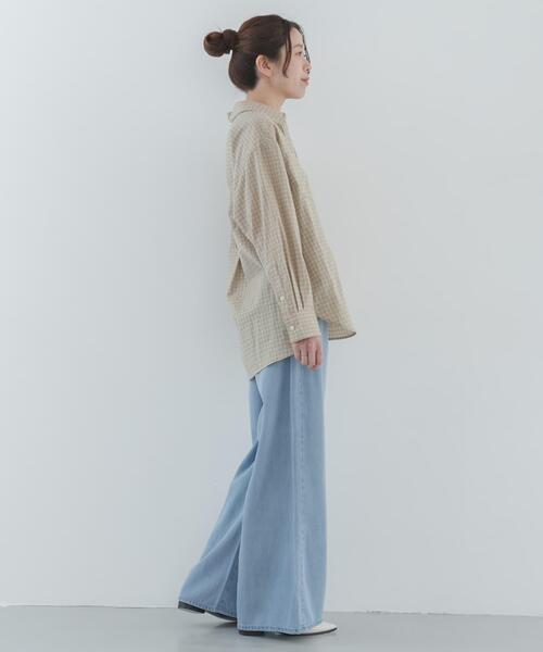 URBAN RESEARCH Sonny Label(アーバンリサーチサニーレーベル)の「リヨセルコットンドロストワイドデニム(デニムパンツ・レディース・ライトインディゴブルー/インディゴブルー・36/38/34)」の7枚目の写真
