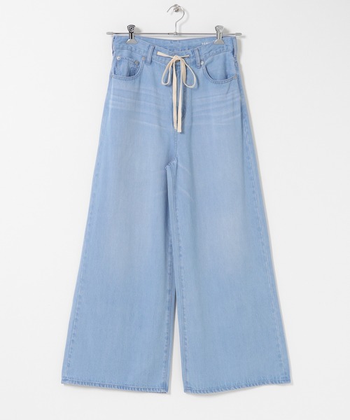 URBAN RESEARCH Sonny Label(アーバンリサーチサニーレーベル)の「リヨセルコットンドロストワイドデニム(デニムパンツ・レディース・ライトインディゴブルー/インディゴブルー・36/38/34)」の20枚目の写真