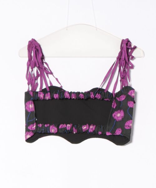 ENCLOSURE（エンクロージャー）の「【ENCLOSURE】Flower wave bustier（その他トップス・レディース・パープル系その他/パープル系その他2/オレンジ系その他・FREE）」の4枚目の写真