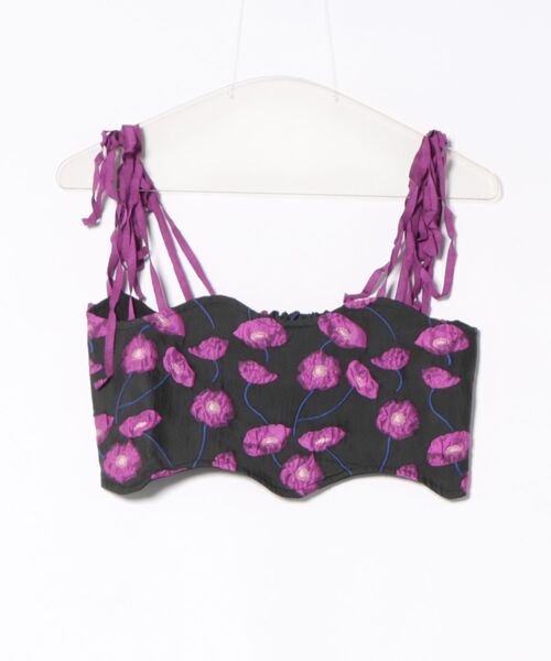 ENCLOSURE（エンクロージャー）の「【ENCLOSURE】Flower wave bustier（その他トップス・レディース・パープル系その他/パープル系その他2/オレンジ系その他・FREE）」の6枚目の写真