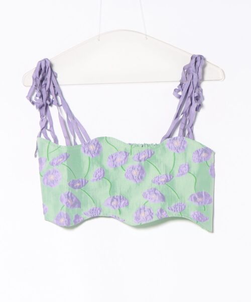ENCLOSURE（エンクロージャー）の「【ENCLOSURE】Flower wave bustier（その他トップス・レディース・パープル系その他/パープル系その他2/オレンジ系その他・FREE）」の5枚目の写真