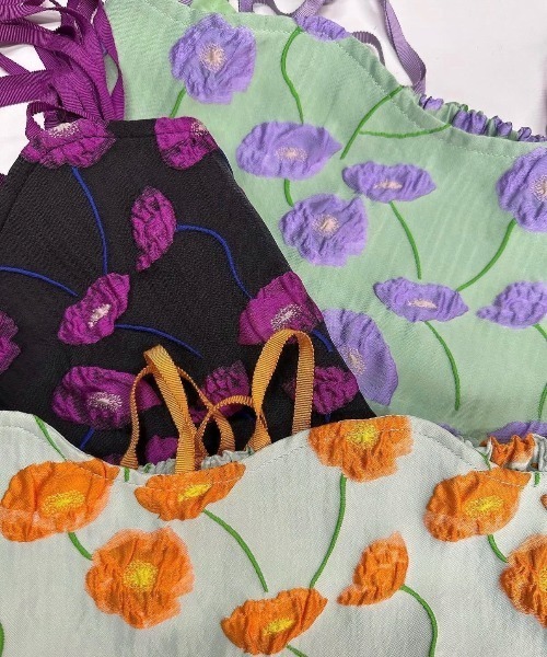 ENCLOSURE（エンクロージャー）の「【ENCLOSURE】Flower wave bustier（その他トップス・レディース・パープル系その他/パープル系その他2/オレンジ系その他・FREE）」の11枚目の写真