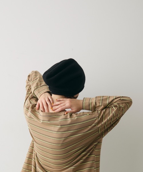 full/fill.（フルフィル）の「multi border over T / マルチボーダーオーバーT（Tシャツ/カットソー・レディース・ブラウン/グレー・FREE）」の22枚目の写真