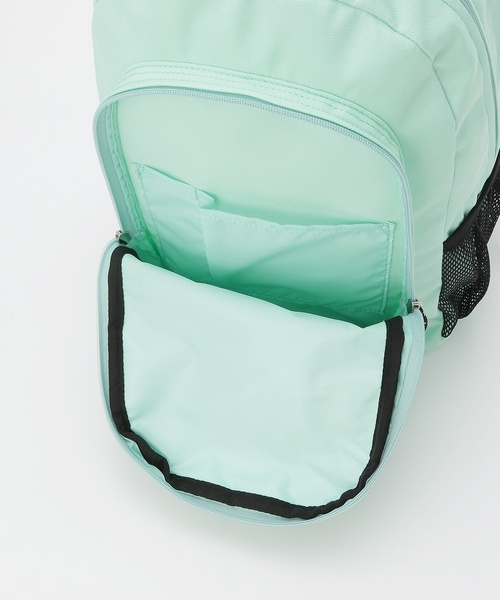 X-girl Stages(エックスガールステージス)の「ロゴ メッシュバックパック(バックパック/リュック・キッズ・グリーン系その他/ラベンダー/ブラック・F)」の18枚目の写真