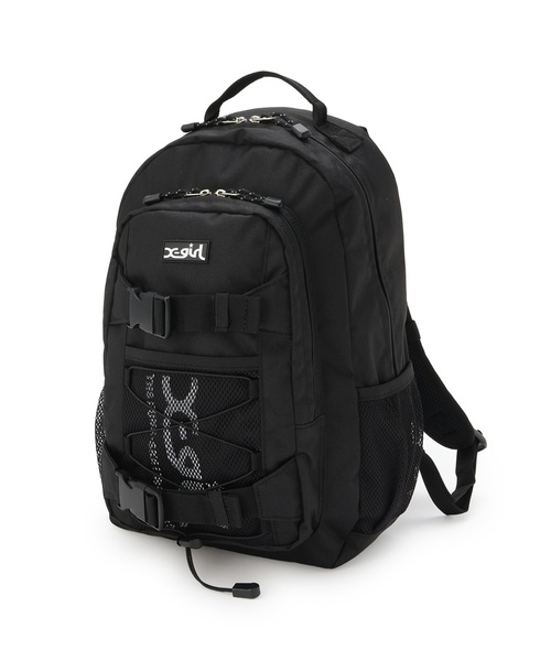 X-girl Stages(エックスガールステージス)の「ロゴ メッシュバックパック(バックパック/リュック・キッズ・グリーン系その他/ラベンダー/ブラック・F)」の13枚目の写真