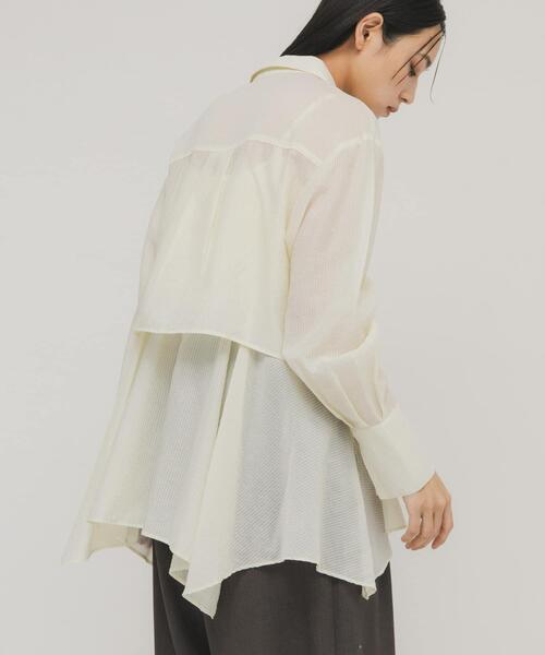 KBF（ケイビーエフ）の「イレヘムビスチェSETシャツ（シャツ/ブラウス・レディース・ホワイト系その他/ピンク系その他/グレー系その他・ONE）」の6枚目の写真