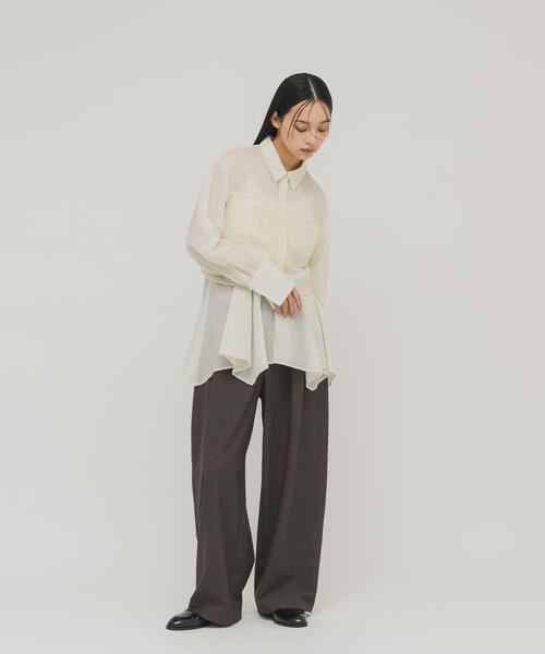 KBF（ケイビーエフ）の「イレヘムビスチェSETシャツ（シャツ/ブラウス・レディース・ホワイト系その他/ピンク系その他/グレー系その他・ONE）」の7枚目の写真