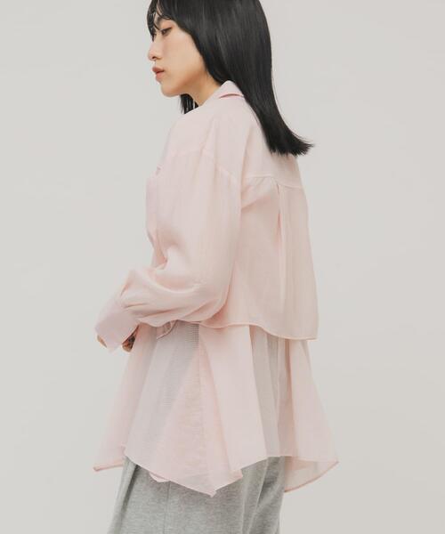 KBF（ケイビーエフ）の「イレヘムビスチェSETシャツ（シャツ/ブラウス・レディース・ホワイト系その他/ピンク系その他/グレー系その他・ONE）」の16枚目の写真