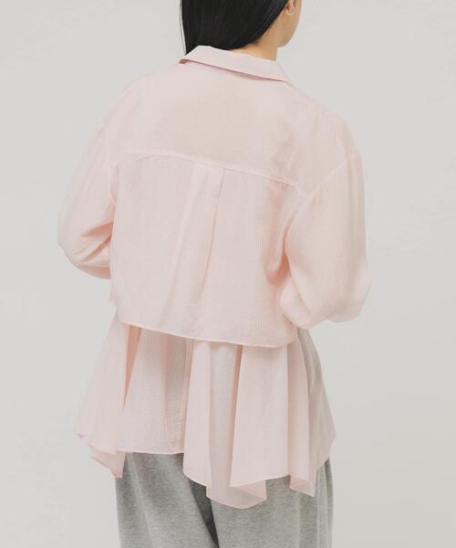 KBF（ケイビーエフ）の「イレヘムビスチェSETシャツ（シャツ/ブラウス・レディース・ホワイト系その他/ピンク系その他/グレー系その他・ONE）」の17枚目の写真