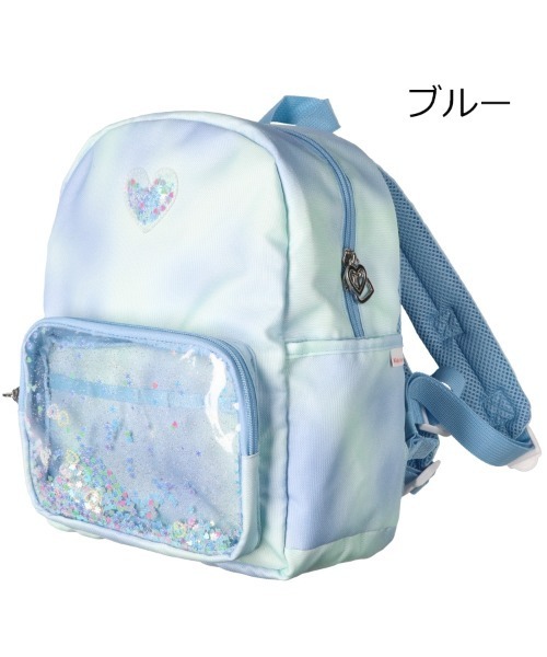 Kids Foret（キッズフォーレ）の「スパンコールポケットリュック（バックパック/リュック・キッズ・ブルー/ピンク・L/M）」の2枚目の写真