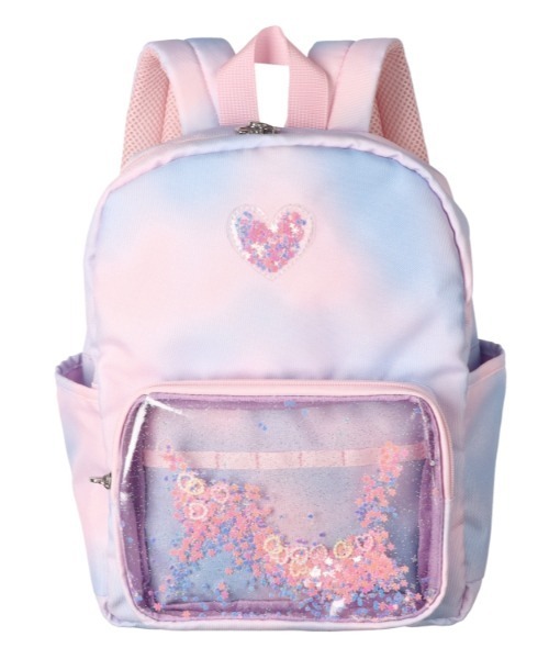 Kids Foret（キッズフォーレ）の「スパンコールポケットリュック（バックパック/リュック・キッズ・ブルー/ピンク・L/M）」の3枚目の写真