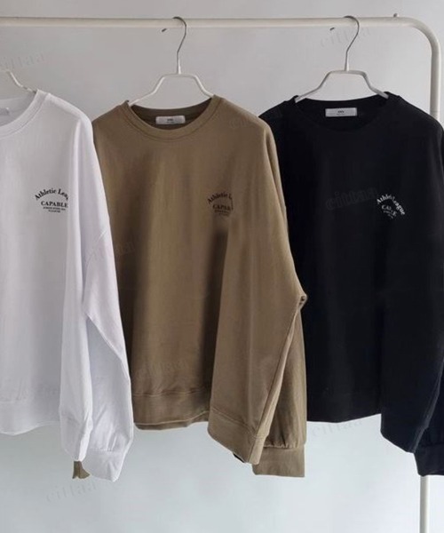 Dalfwin（ダールフィン）の「韓国ファッション CAPABLE英字プリント長袖Tシャツ（Tシャツ/カットソー・レディース・ホワイト/ブラック・FREE）」の21枚目の写真