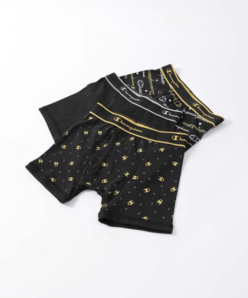 セール】【3枚セット】Champion キッズ Cotton Stretch Trunk 抗菌防臭