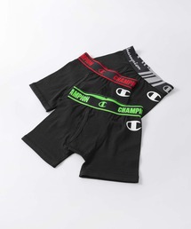 Champion（チャンピオン）の「【3枚セット】Champion キッズ Cotton Stretch Trunk 抗菌防臭 前開き ボクサーパンツ 95452002（ボクサーパンツ）」