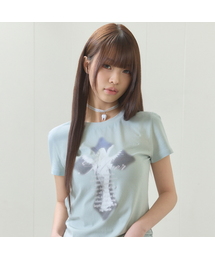 LUVISTRUE（ラヴイズトゥルー）の「EL CROSS FAIRY GRAPHIC TEE(MINT)（Tシャツ/カットソー）」