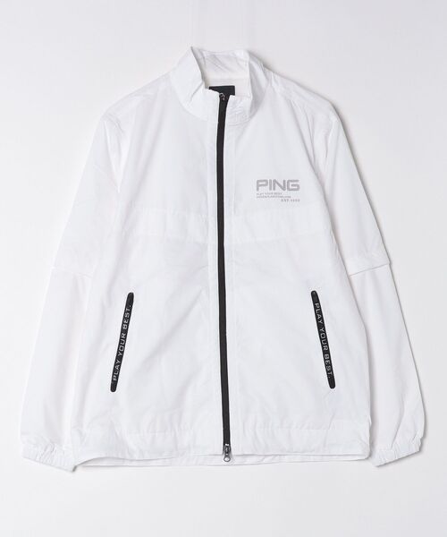PING（ピン）の「ピン PING 2WAY撥水ブルゾン（ブルゾン・メンズ・ホワイト/ブラック・LL/3L/M/L）」の14枚目の写真
