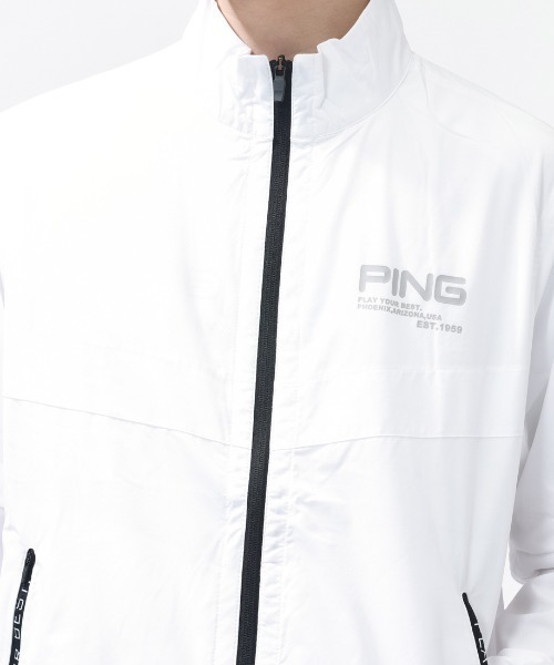 PING（ピン）の「ピン PING 2WAY撥水ブルゾン（ブルゾン・メンズ・ホワイト/ブラック・LL/3L/M/L）」の9枚目の写真
