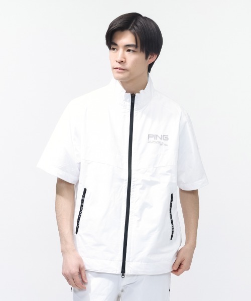 PING（ピン）の「ピン PING 2WAY撥水ブルゾン（ブルゾン・メンズ・ホワイト/ブラック・LL/3L/M/L）」の6枚目の写真