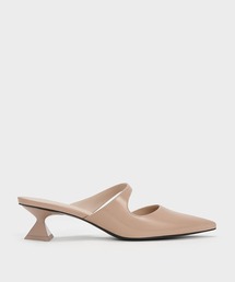 Vada ワーダ アシメトリック スカルプチュアルヒールパンプス