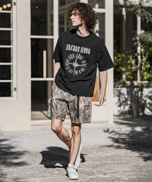 CAMBIO(カンビオ)の「mt10257-ビッグシルエットプリントT(Strobe Light) Tシャツ(2601122MCB)(Tシャツ/カットソー・メンズ・ブラック/ホワイト/ネイビー・XL/S/M/L)」の18枚目の写真