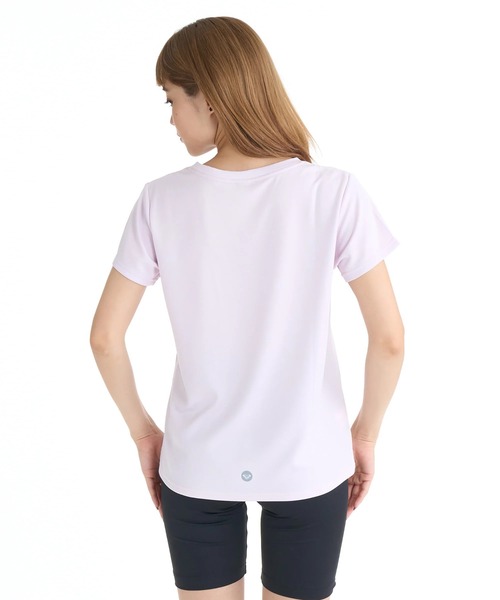 ROXY(ロキシー)の「ROXY ウィメンズ FITNESS STEP BY STEP Tシャツ 【2026年春夏モデル】/ロキシー速乾UVカット半袖Tシャツ(Tシャツ/カットソー・レディース・ブラック/グレー/ライトピンク/ホワイト・MEDIUM/LARGE)」の6枚目の写真