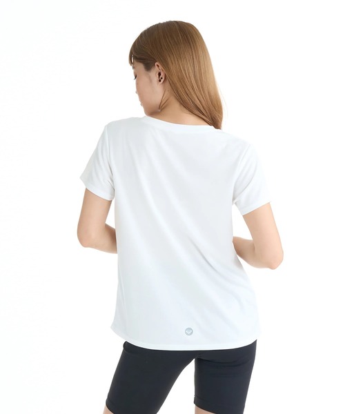 ROXY(ロキシー)の「ROXY ウィメンズ FITNESS STEP BY STEP Tシャツ 【2026年春夏モデル】/ロキシー速乾UVカット半袖Tシャツ(Tシャツ/カットソー・レディース・ブラック/グレー/ライトピンク/ホワイト・MEDIUM/LARGE)」の10枚目の写真