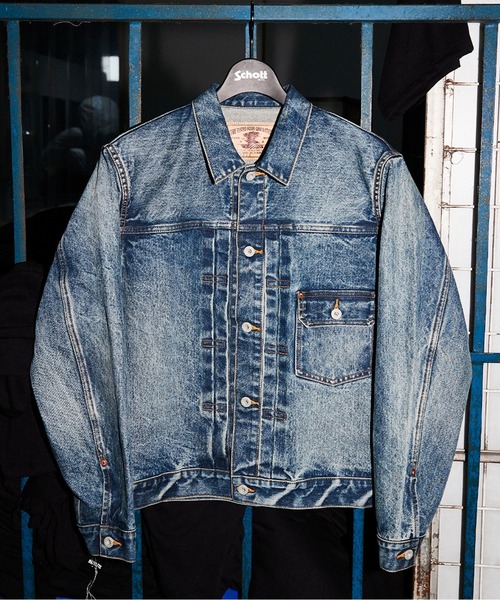 schott(ショット)の「Schott/ショット/LOT. 961J FP G-JKT USED/ファイアプルーフ デニムジャケット ユーズド(デニムジャケット・メンズ・ブルー系その他・36/38/40/42/44)」の1枚目の写真