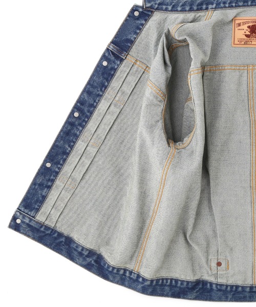 schott(ショット)の「Schott/ショット/LOT. 961J FP G-JKT USED/ファイアプルーフ デニムジャケット ユーズド(デニムジャケット・メンズ・ブルー系その他・36/38/40/42/44)」の16枚目の写真