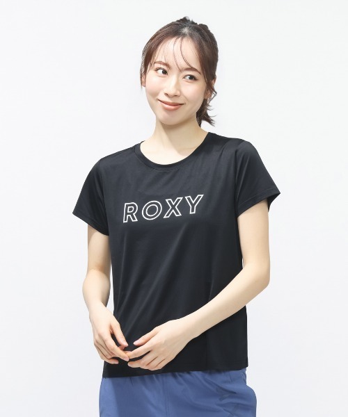 ROXY(ロキシー)の「ロキシー ROXY フィットネス 半袖Tシャツ(Tシャツ/カットソー・レディース・ライトグリーン/グレー/ブラック・S/M/L)」の2枚目の写真