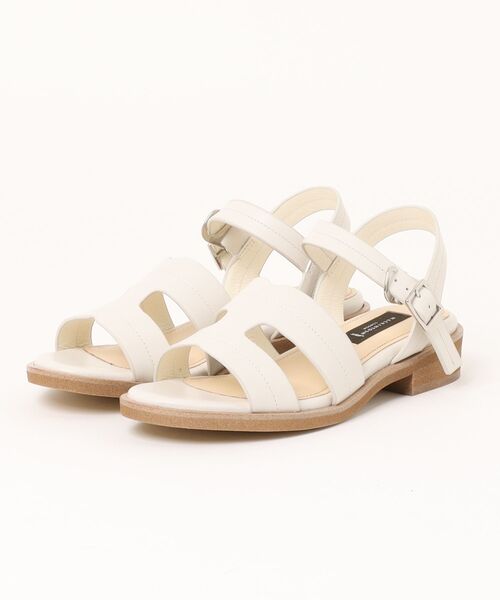 MACKINTOSH LONDON(マッキントッシュ ロンドン)の「アンクルストラップフラットサンダル(サンダル・レディース・ブラック/ブロンズ/アイボリー・24.5cm/24.0cm/23.5cm/23.0cm/22.5cm)」の1枚目の写真