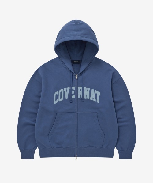 COVERNAT(カバーナット)の「ARCH LOGO ZIP-UP HOODIE(パーカー・メンズ・チャコールグレー/ダークブルー/キナリ・X-LARGE/XX-LARGE/X-SMALL/SMALL/MEDIUM/LARGE)」の3枚目の写真