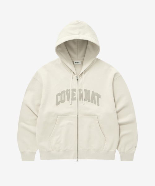 COVERNAT(カバーナット)の「ARCH LOGO ZIP-UP HOODIE(パーカー・メンズ・チャコールグレー/ダークブルー/キナリ・X-LARGE/XX-LARGE/X-SMALL/SMALL/MEDIUM/LARGE)」の4枚目の写真
