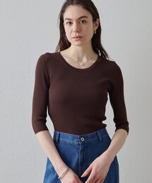 Drawing Numbers（ドローイング ナンバーズ）の「【Drawing Numbers】リブハーフスリーブニット（ニット/セーター）」