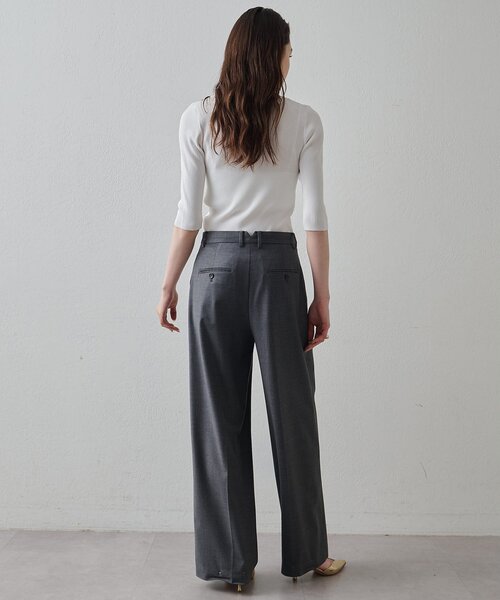 Drawing Numbers(ドローイング ナンバーズ)の「【Drawing Numbers】リブハーフスリーブニット(ニット/セーター・レディース・ブラック/ホワイト/ブラウン・38)」の8枚目の写真