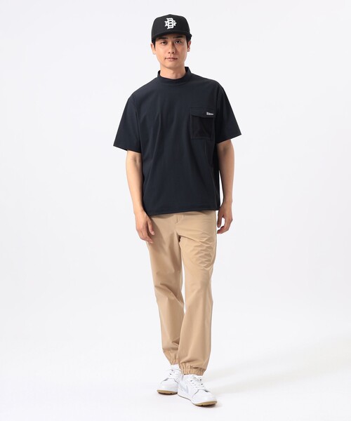 BEAMS GOLF(ビームスゴルフ)の「ORANGE LABEL / フラップポケット モックネックシャツ(UVカット・接触冷感)(Tシャツ/カットソー・メンズ・ブラック/ネイビー/ベージュ・X-LARGE/LARGE/MEDIUM)」の4枚目の写真