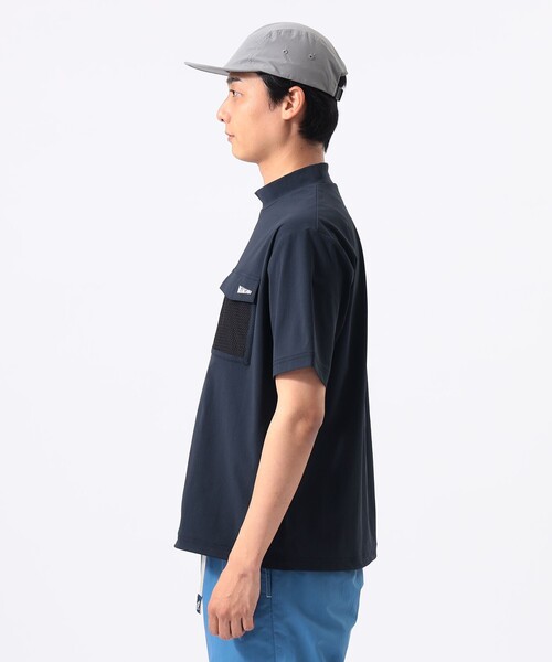 BEAMS GOLF(ビームスゴルフ)の「ORANGE LABEL / フラップポケット モックネックシャツ(UVカット・接触冷感)(Tシャツ/カットソー・メンズ・ブラック/ネイビー/ベージュ・X-LARGE/LARGE/MEDIUM)」の10枚目の写真