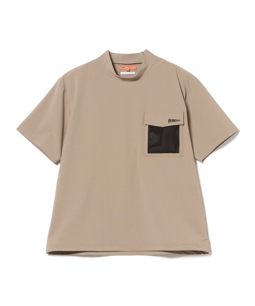 BEAMS GOLF(ビームスゴルフ)の「ORANGE LABEL / フラップポケット モックネックシャツ(UVカット・接触冷感)(Tシャツ/カットソー・メンズ・ブラック/ネイビー/ベージュ・X-LARGE/LARGE/MEDIUM)」の16枚目の写真