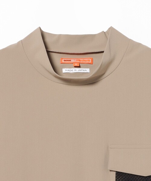BEAMS GOLF(ビームスゴルフ)の「ORANGE LABEL / フラップポケット モックネックシャツ(UVカット・接触冷感)(Tシャツ/カットソー・メンズ・ブラック/ネイビー/ベージュ・X-LARGE/LARGE/MEDIUM)」の17枚目の写真