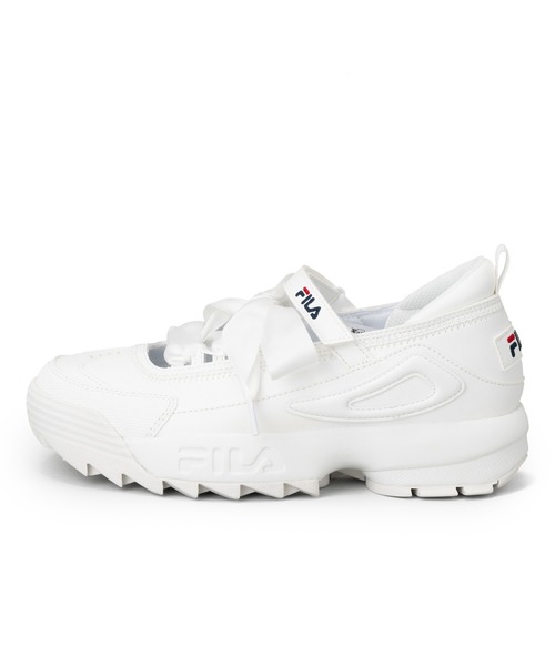 FILA(フィラ)の「DISRUPTOR BALLET / ディスラプターバレエ / 厚底スニーカー(スニーカー・レディース・ホワイト・23.0cm/23.5cm/24.0cm/24.5cm/25.0cm/25.5cm/26.0cm)」の4枚目の写真