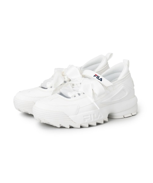FILA(フィラ)の「DISRUPTOR BALLET / ディスラプターバレエ / 厚底スニーカー(スニーカー・レディース・ホワイト・23.0cm/23.5cm/24.0cm/24.5cm/25.0cm/25.5cm/26.0cm)」の9枚目の写真
