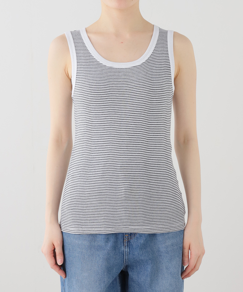 MILLER(ミラー)の「ウォッシャブル / Miller / ミラー パネルリブタンクトップ(Tシャツ/カットソー・レディース・ブルー/ブラック系その他/グレー/ブラック/サックスブルー/イエロー/オレンジ/ホワイト・FREE)」の22枚目の写真