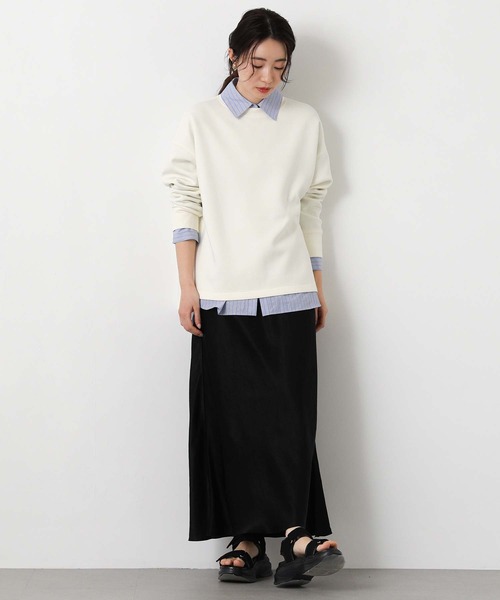 Gready Brilliant（グレディブリリアン）の「ＢＡＳＩＣダンボールカットソー（Tシャツ/カットソー・レディース・アイボリー/チャコールグレー・38）」の6枚目の写真