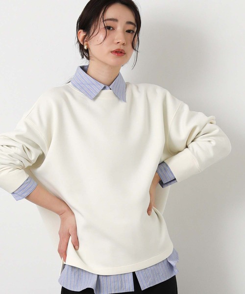 Gready Brilliant（グレディブリリアン）の「ＢＡＳＩＣダンボールカットソー（Tシャツ/カットソー・レディース・アイボリー/チャコールグレー・38）」の10枚目の写真